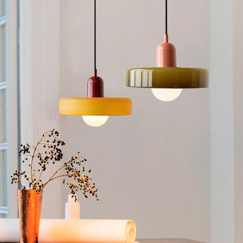 Italian Retro Pendant Light | Glass & Metal - JUGLANA