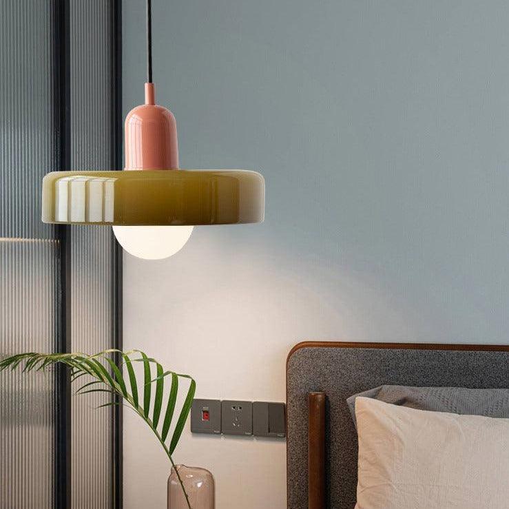 Italian Retro Pendant Light | Glass & Metal - JUGLANA