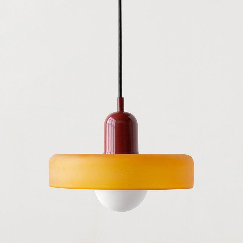 Italian Retro Pendant Light | Glass & Metal - JUGLANA