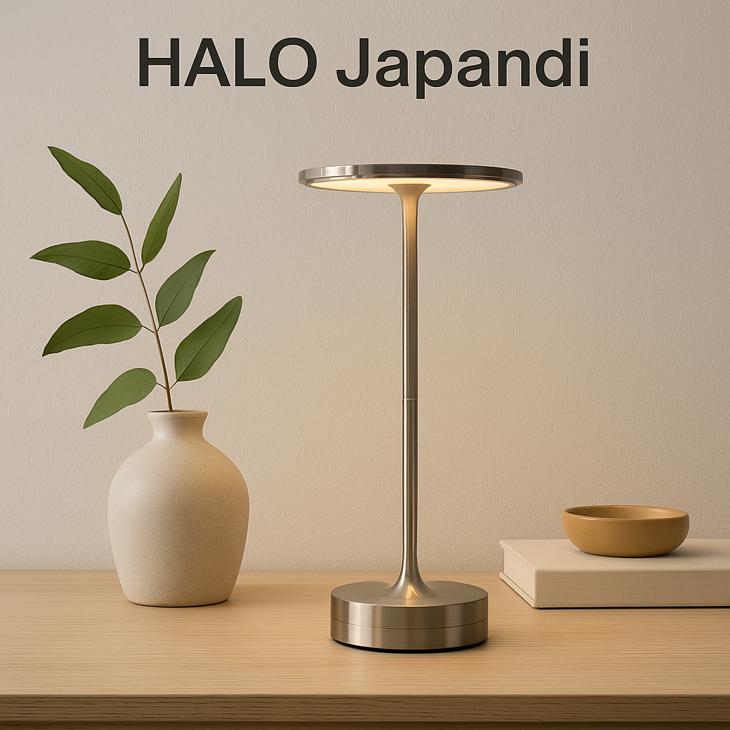 Halo Japandi – Lampe Tactile Élégance Pure