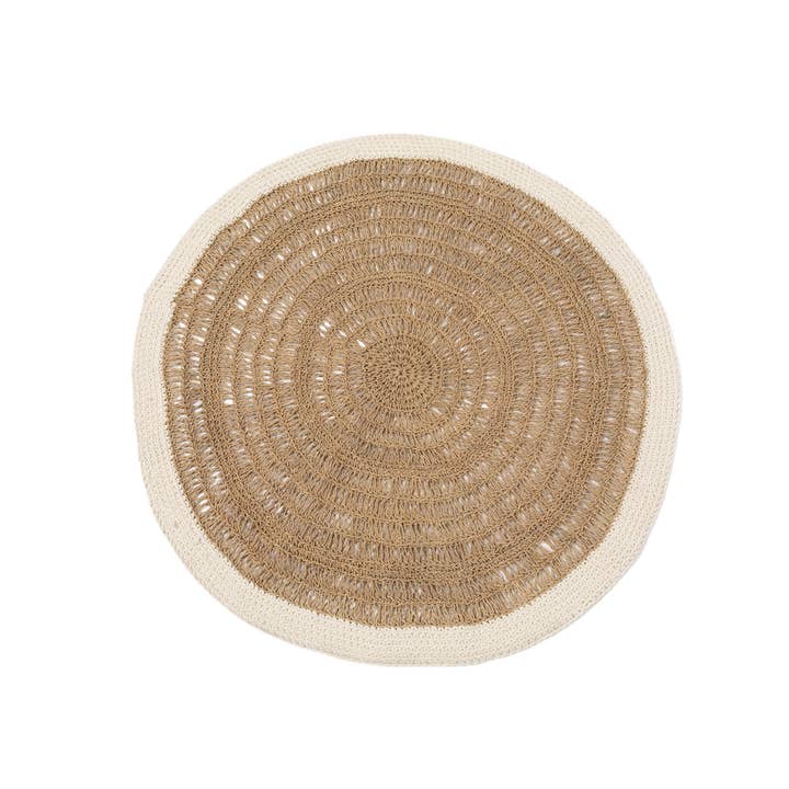 Tapis rond The Seagrass & Cotton