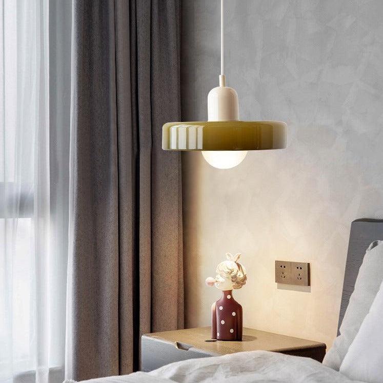 Italian Retro Pendant Light | Glass & Metal - JUGLANA
