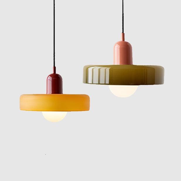 Italian Retro Pendant Light | Glass & Metal - JUGLANA